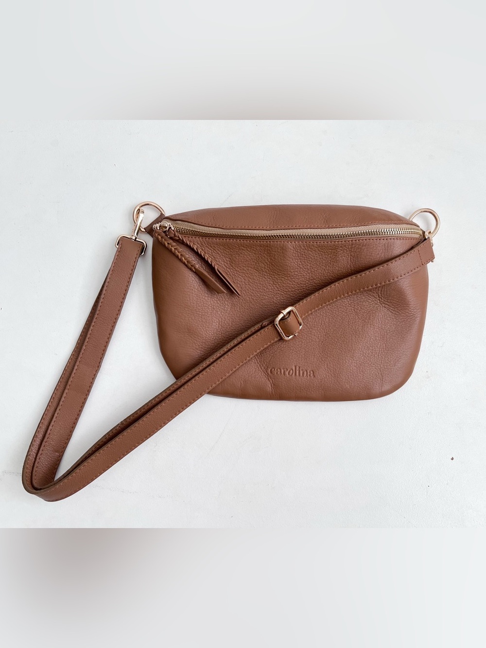 Brown Leather Crossbody Bag